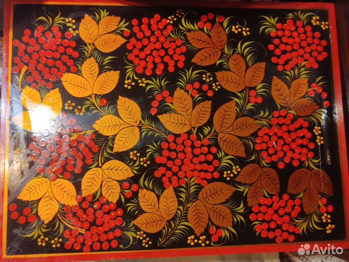 Журнальный Детский столик столешница хохлома