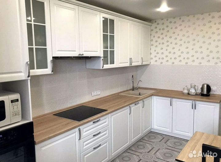 Угловая кухня с мдф фасадами