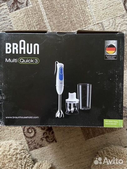 Блендер погружной Braun MultiQuick3 mq3020wh Pesto