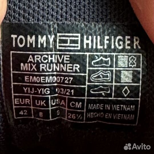 Кроссовки мужские Tommy hilfiger 42 Ориг