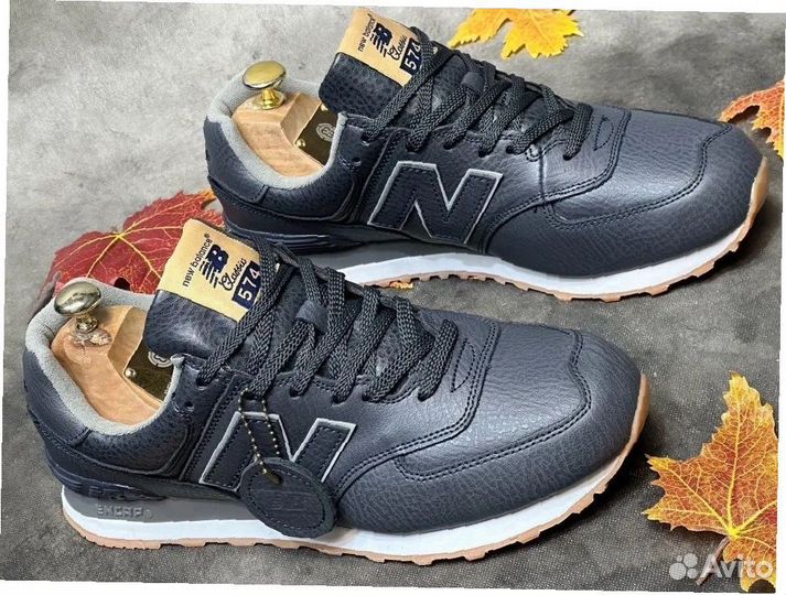 Кроссовки New Balance мужские кожаные