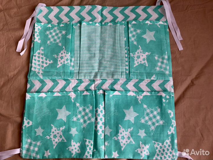 Новые бортики в кроватку и кармашек