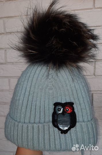 Шапка зимняя для девочки 52 54