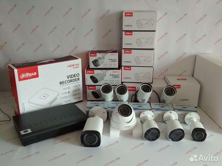 Видеонаблюдение 4Мп Dahua 9 камер варио Dahua