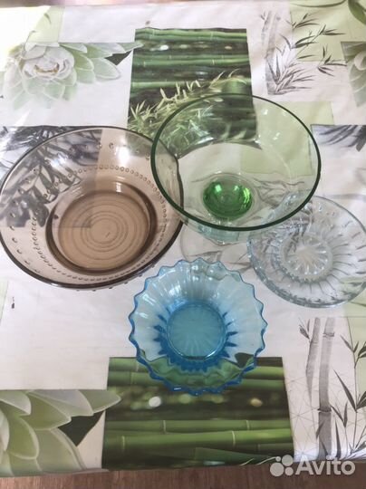 Посуда из цветного стекла