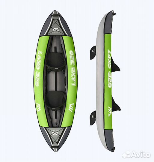 Каяк надувной двухместный aquamarina Laxo-320