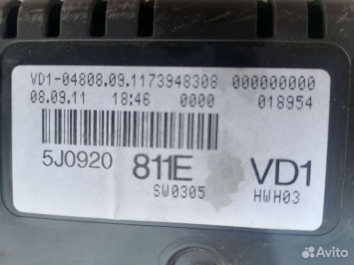 Щиток приборов шкода фабия