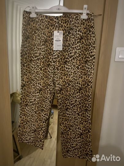 Брюки zara animal print