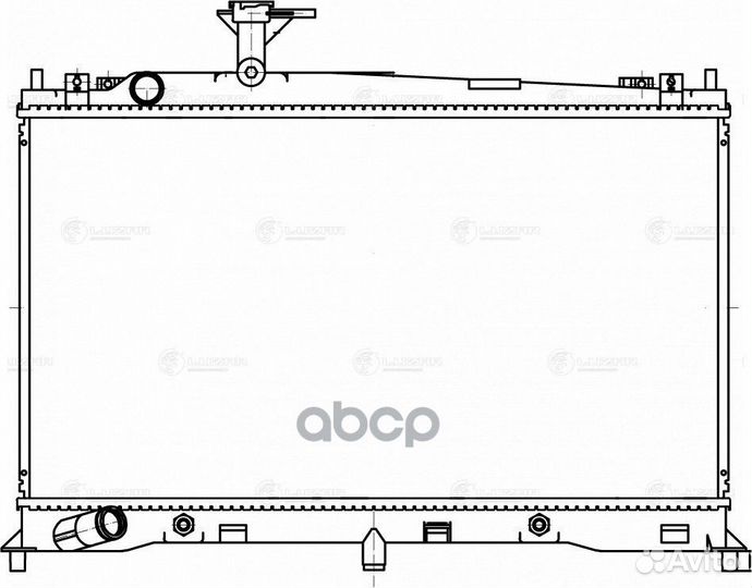 Радиатор mazda 6 1.8/2.0 A/T 02- LRc 251FA luzar