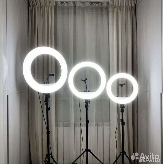 Кольцевая лампа со штативом + доставка
