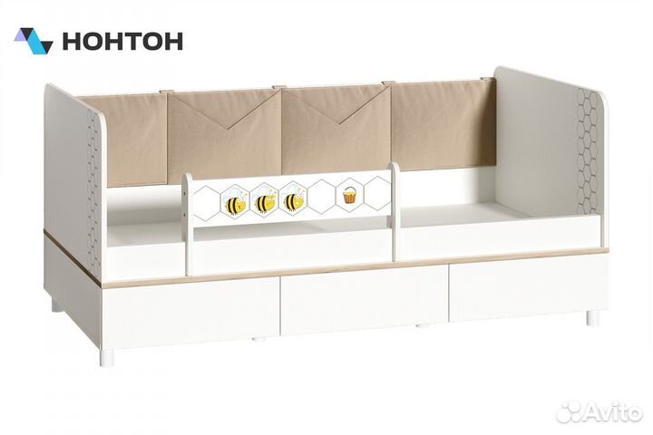 Кровать Эйп 11.40 белый шагрень