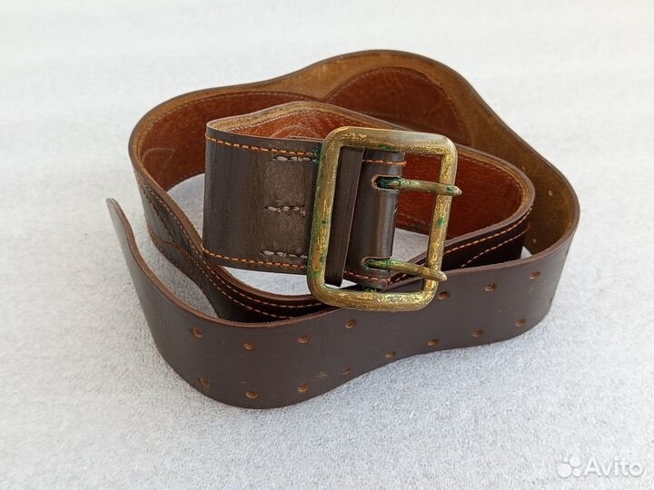 Ремень военный кожаный