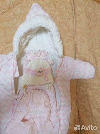 Конверт на выписку зимний для девочки