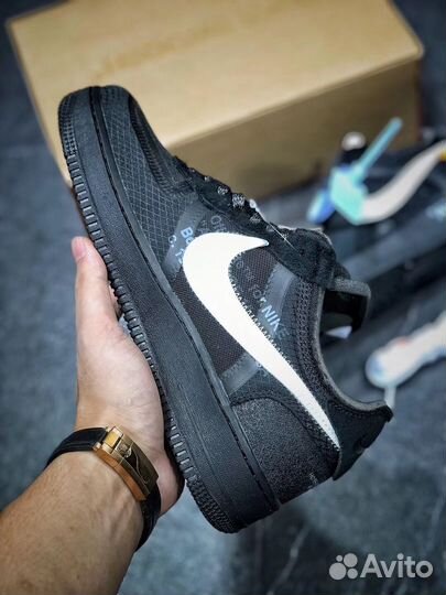 Кроссовки Nike Off-white Air force 1 black the ten