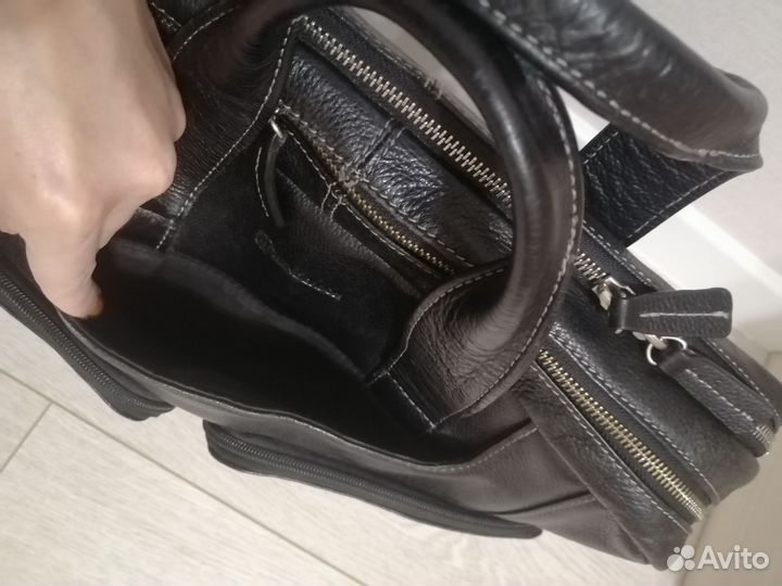 Сумка мужская henderson натуральная кожа