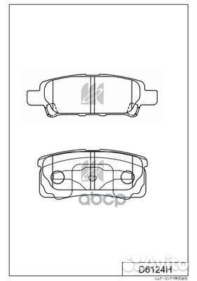Колодки тормозные дисковые задн. mitsubishi OUT