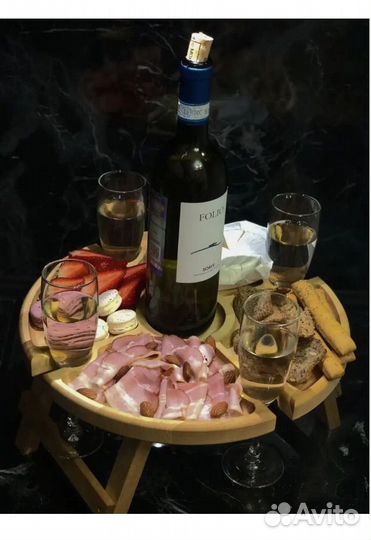 Винный столик менажница