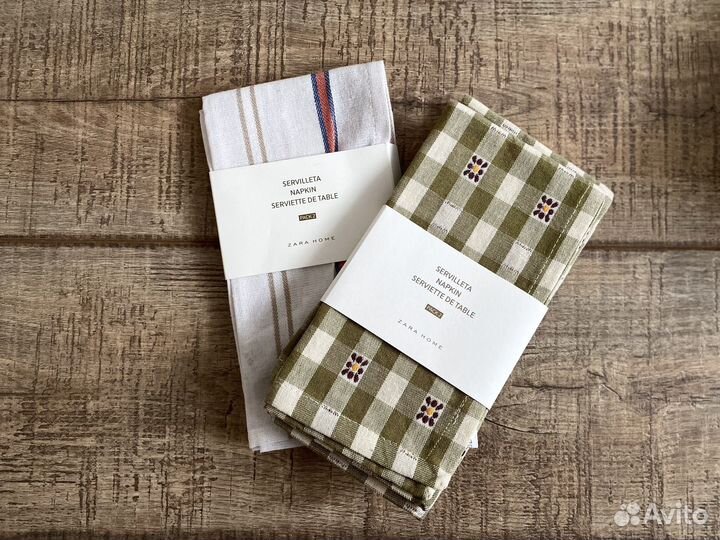 Полотенца кухонные zara home/салфетки hm
