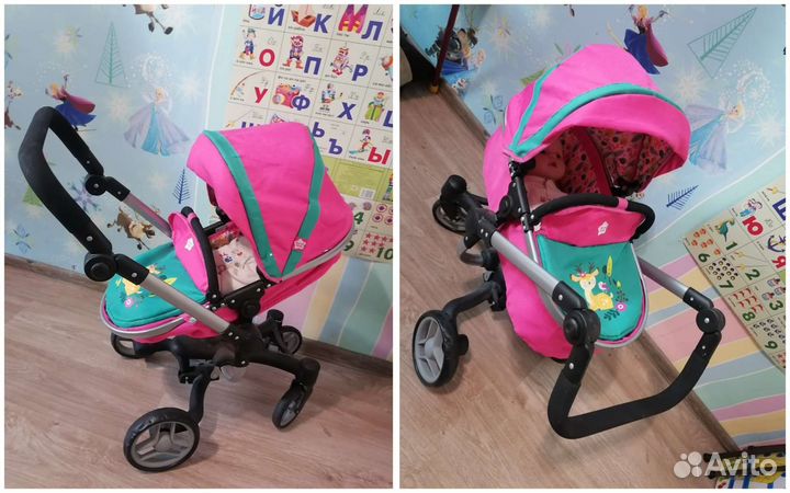 Коляска для кукол Demi star 2 в 1
