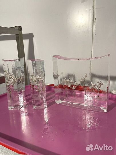 Лед с цветком для напитков 15028 гр