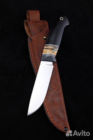 Нож Странник-2 М390 рукоять стабилизированный желт