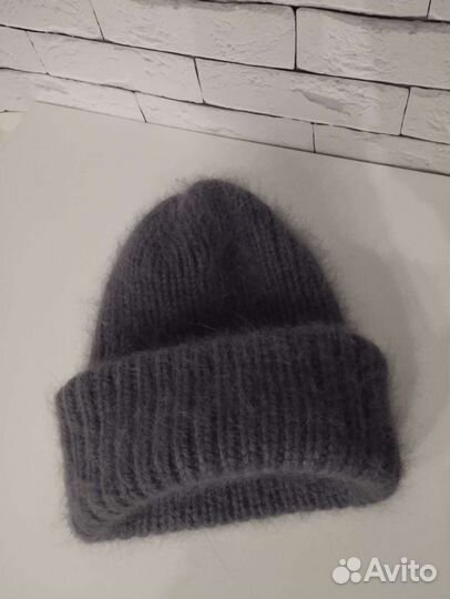 Шапка и варежки из пуха норки