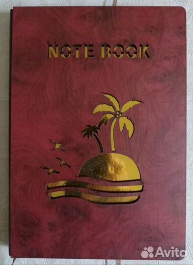 Блокнот,записная книжка, 80 л.,твёрдая обложка мдф