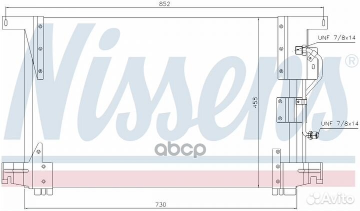 Радиатор кондиционера 680x460x18 MB actros 4/2003
