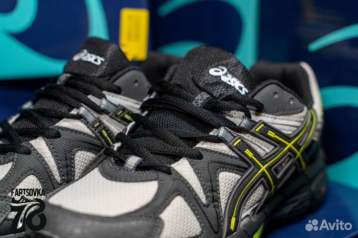 Кроссовки Asics GEL kahana серо-зеленые новые