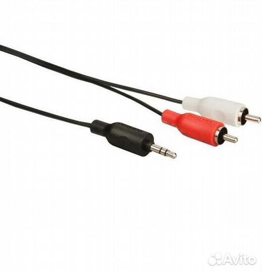 Кабели AUX аудио мини-джек 3.5 мм папа-папа/2 RCA