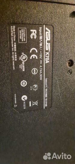 Ноутбук asus k70a