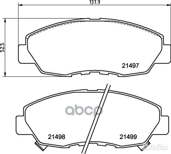 Колодки тормозные дисковые перед (PF-8374)