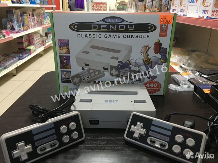 Приставка NES 440 встроенных игр Grey