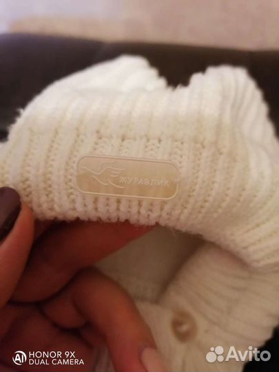 Шапка шлем Журавлик