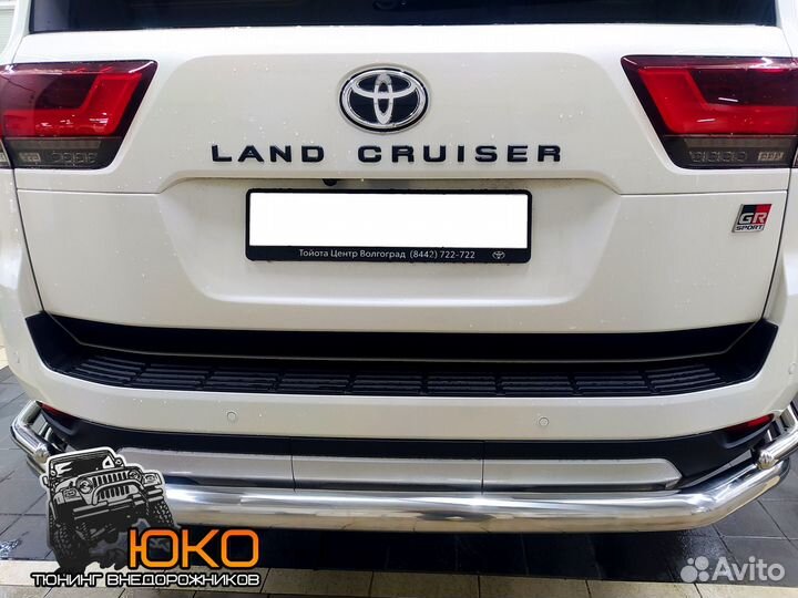 Защита заднего бампера TLC 300 GR Sport