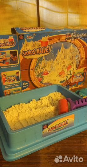 Кинетический песок с песочницей