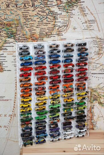 Полка для машинок Hot wheels Matchbox акрил
