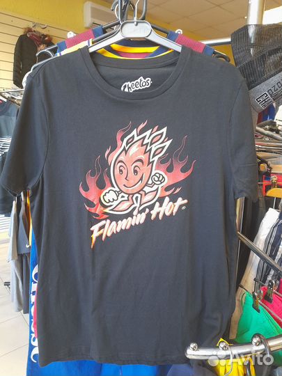 Футболка мужская Cheetos Flamin Hot, новая, из США