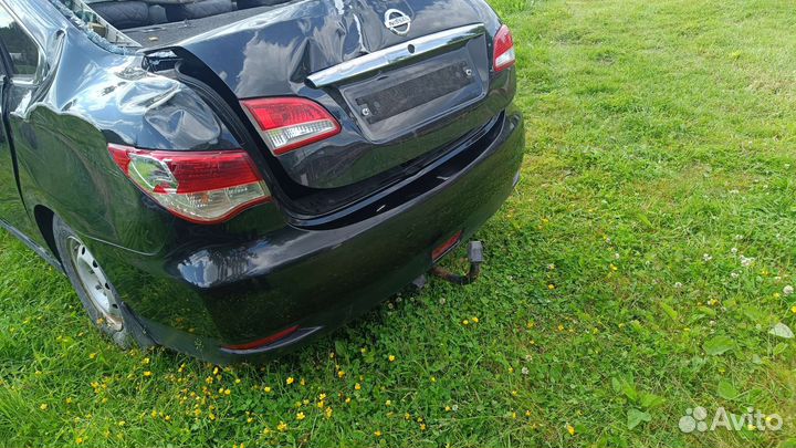 Nissan almera g15 бампер задний оригинал черный