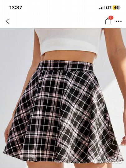 Юбка в клетку