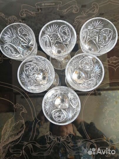 Хрустальные рюмки и стопки СССР