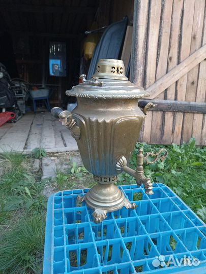 Самовар на дровах старинный