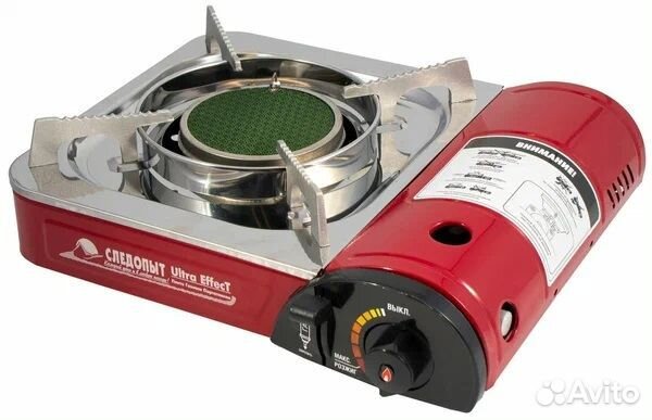 Плита газовая UltraEffect керамика с переходником