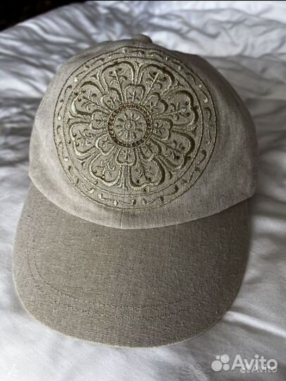 Бейсболка Кепка Шляпа лен Размер 52-56 см