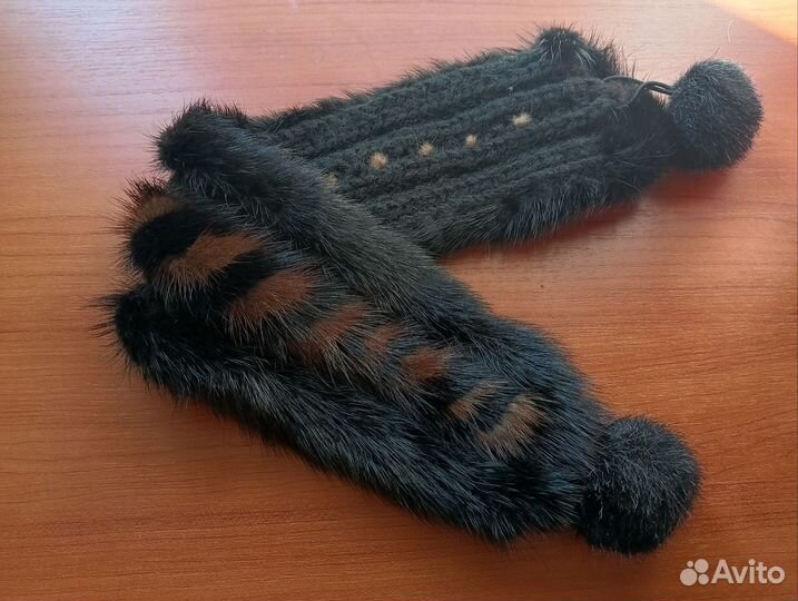 Норковая повязка на голову