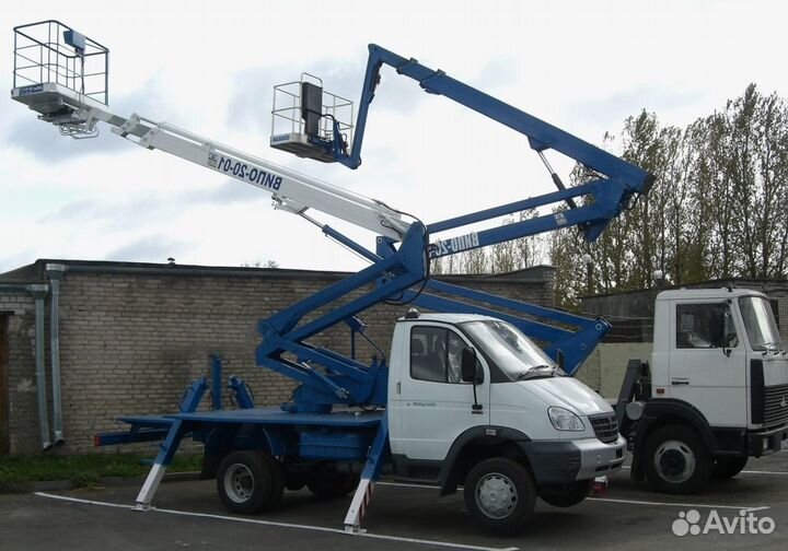 Аренда и услуги автовышки-вездехода, 100 кг, 20 м