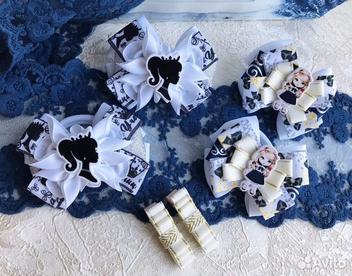Бантики ручной работы, резинки, заколки