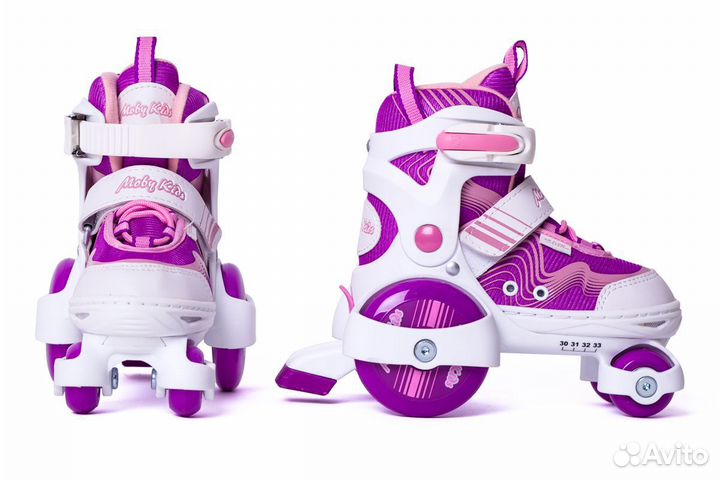 Детские ролики- квады Moby kids, размер 26-29