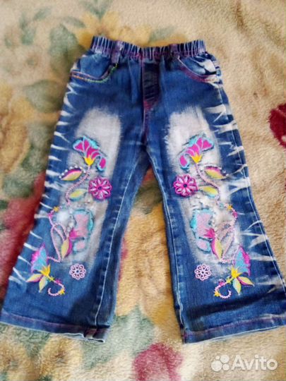Джинсы для девочки новые