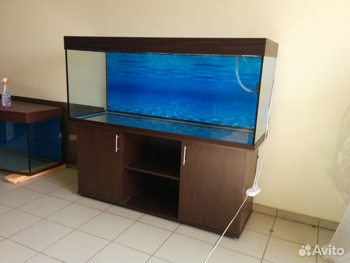 Аквариум 500л новый с тумбой светом биофильтром